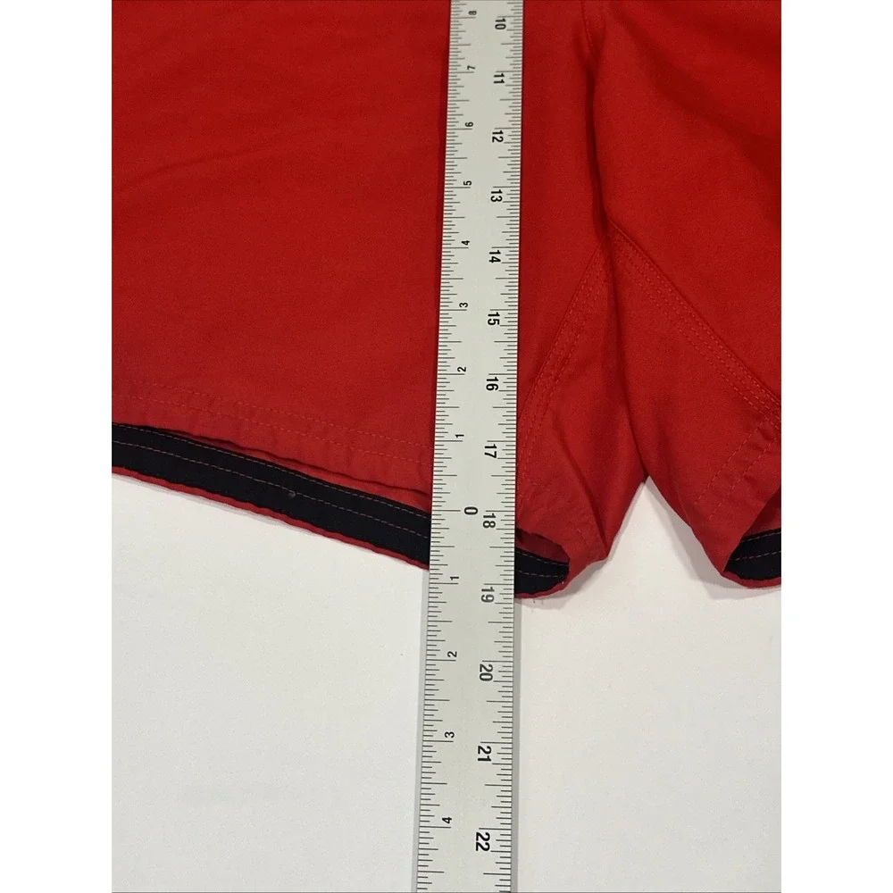 Nike Swim Shorts Mesh Lined Drawstring Red Black Cargo‎ Swoosh Men's Size XL